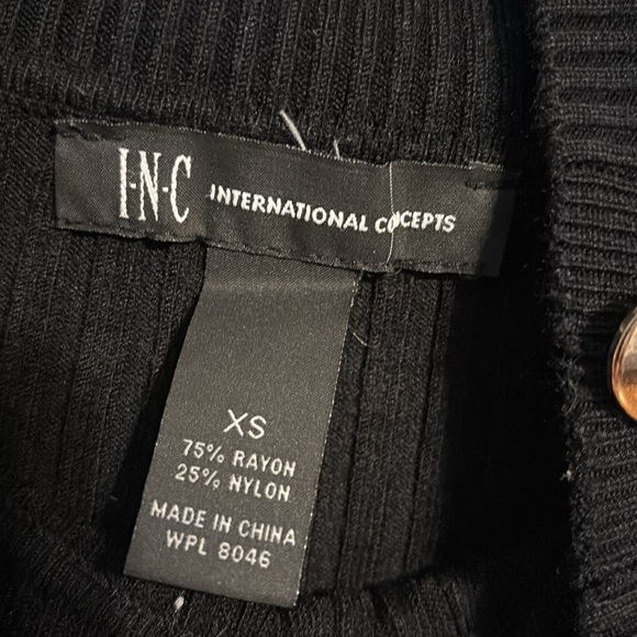 INC International Concepts long sleeve mock neck ribbed sweater size XS NWOT - Picture 4 of 6